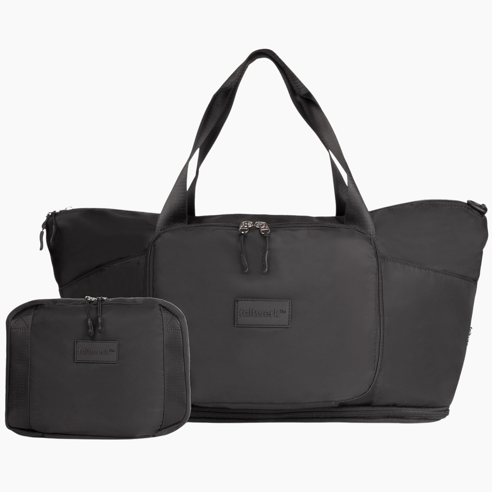 Faltwerk faltbare Reisetasche Schwarz – elegantes Handgepäck für Alltag und Reisen